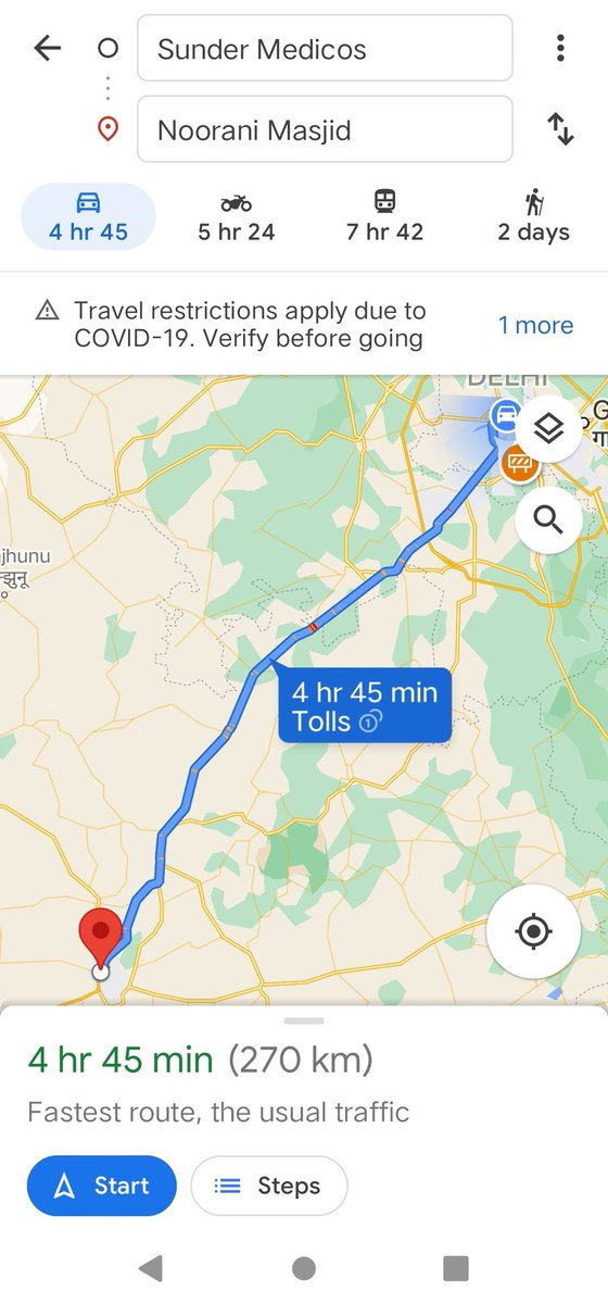 SwatiKhowal's tweet photo. @ola_supports To get bookings, @Olacabs app mischievously shows wrong or lower kms than actual as per @Google. And at drop point, they add the same as extra kms drove and make profits unethically. #unsafeOLA #fraud https://t.co/T4cerA4tWP