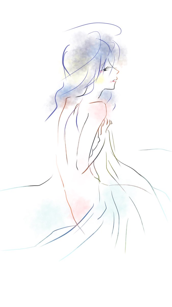 こんばんは 蜜ジのイラスト