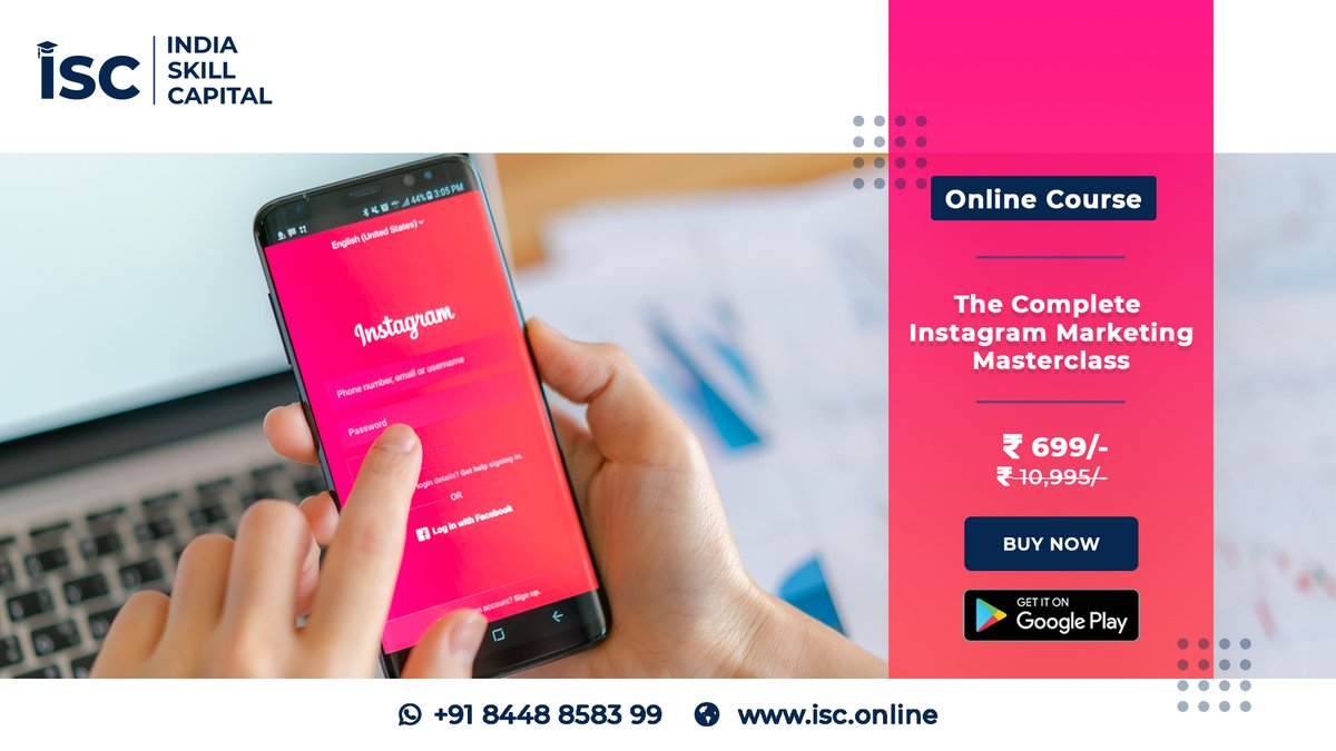IndSkillCapital's tweet photo. Learn Instagram Marketing and increase your Product Sale. Enroll now: https://t.co/0uZB4G7zoQ

#instagram #marketing #course #elearning #instagramcourse #onlinemarketing #leadgeneration #indiaskillcapital #skill #product #sale #bestonlinecourse #learning #upskill #elearning https://t.co/v6KU3jdLQN