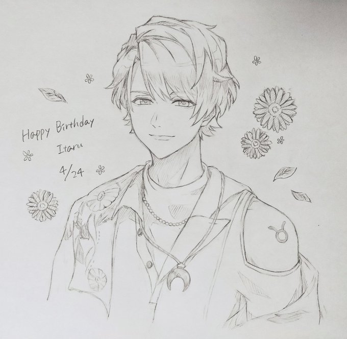 もう夜やけど、シャーペンでたるち描いたよ〜!

改めて、お誕生日おめでとう!🎉🎉
至さんモードな至さんも、たるちモードな至さんも、大好きです!

至さんにとって幸せな1年となりますように…!🌼.*

#茅ヶ崎至誕生祭2021 
#茅ヶ崎至生誕祭2021 