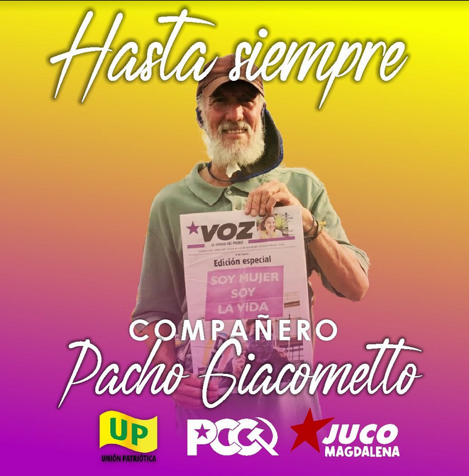 Honramos la memoria del camarada Francisco Giacometto ("Yako") bit.ly/32Ko7tu