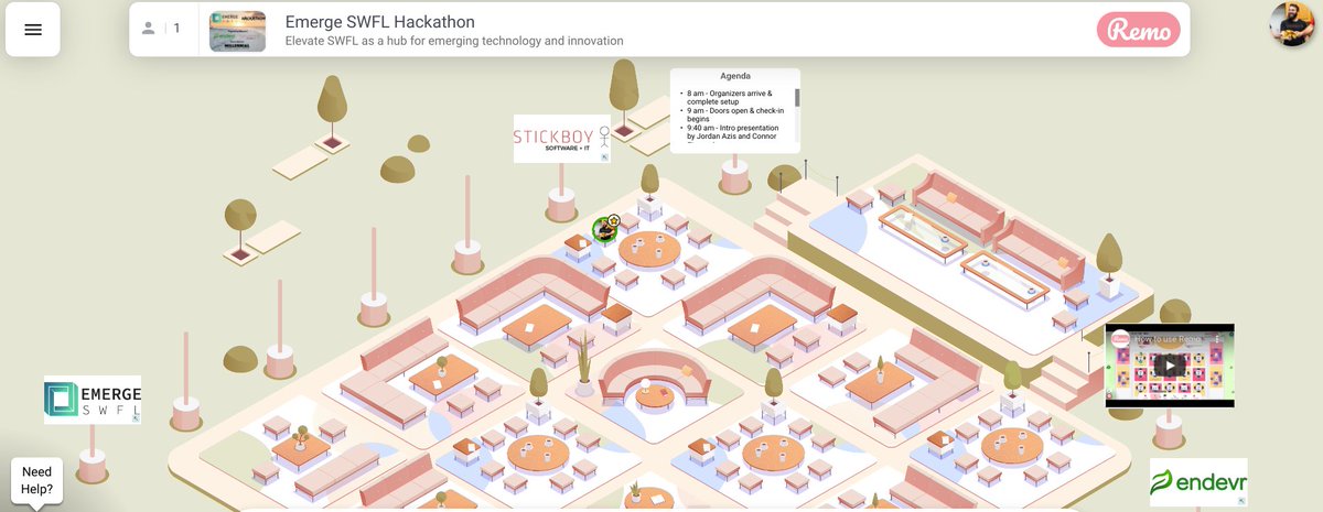 It's Hackathon day! And you know what that means...

Your virtual expo hall awaits - live.remo.co/e/emerge-swfl-…

Attend virtually with the link above and collaborate with your team.

May the best team win... $1,000 in Bitcoin!

#EmergeSWFL #Hackathon #FirstPrize #Bitcoin #FortMyers