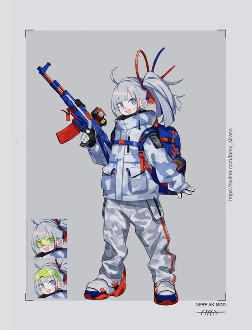 ナーフなキャラ。 #オリジナル #女の子 https://t.co/49aJqFbewp 