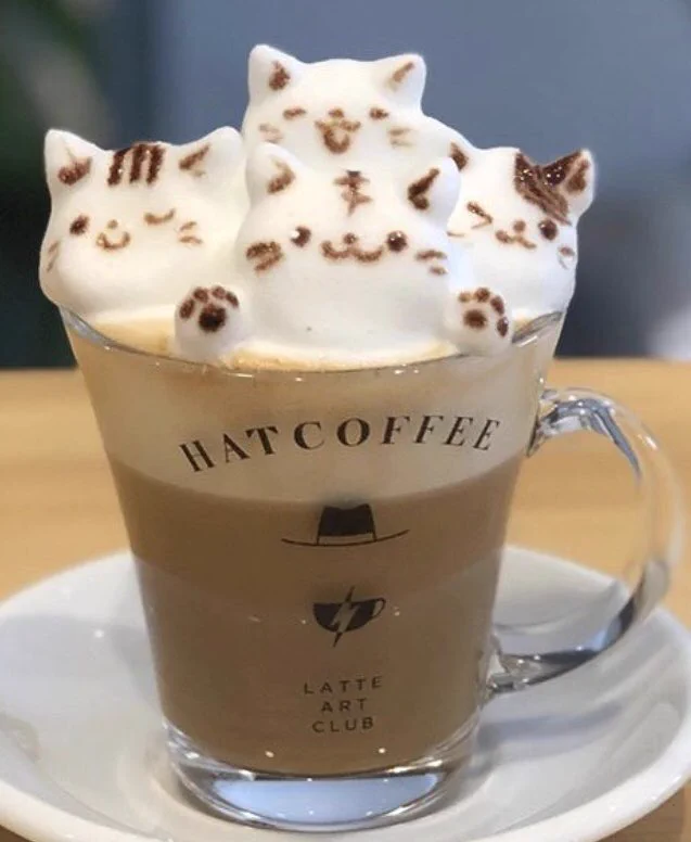 東京・浅草にある『HAT COFFEE』のラテアートが可愛すぎる！ネコ・ウサギ・パンダ・クマがリアルな3D仕様！！