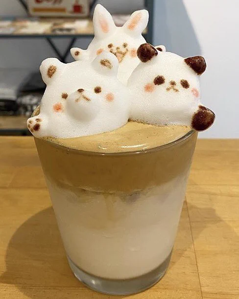 東京・浅草にある『HAT COFFEE』のラテアートが可愛すぎる！ネコ・ウサギ・パンダ・クマがリアルな3D仕様！！