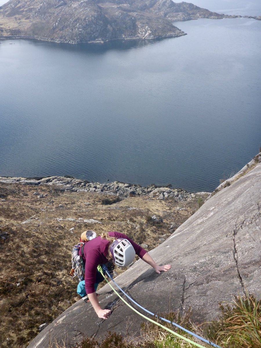 MaxHuntercouk's tweet image. Lena and I had a great trip to Shieldaig and Diabaig. We got really lucky with the weather, so we could really appreciate these stunning places. We only had time for one climb at Diabaig so we did Route Two. We both agreed it does deserve its **** @the_AMI