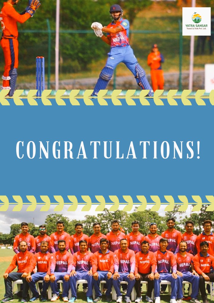 Congratulations Nepali cricket Team