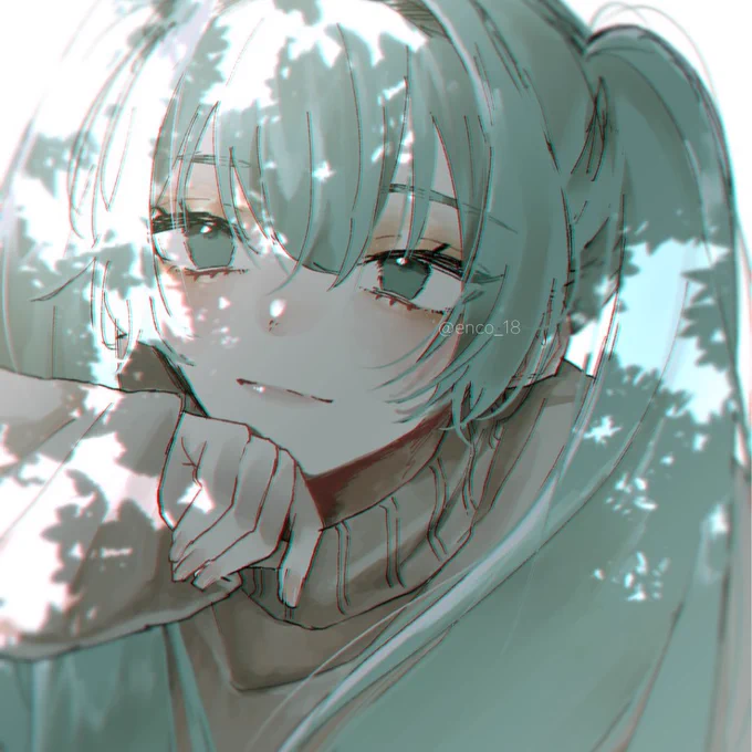 最近絵をかけていないので1年前のミクチャン 