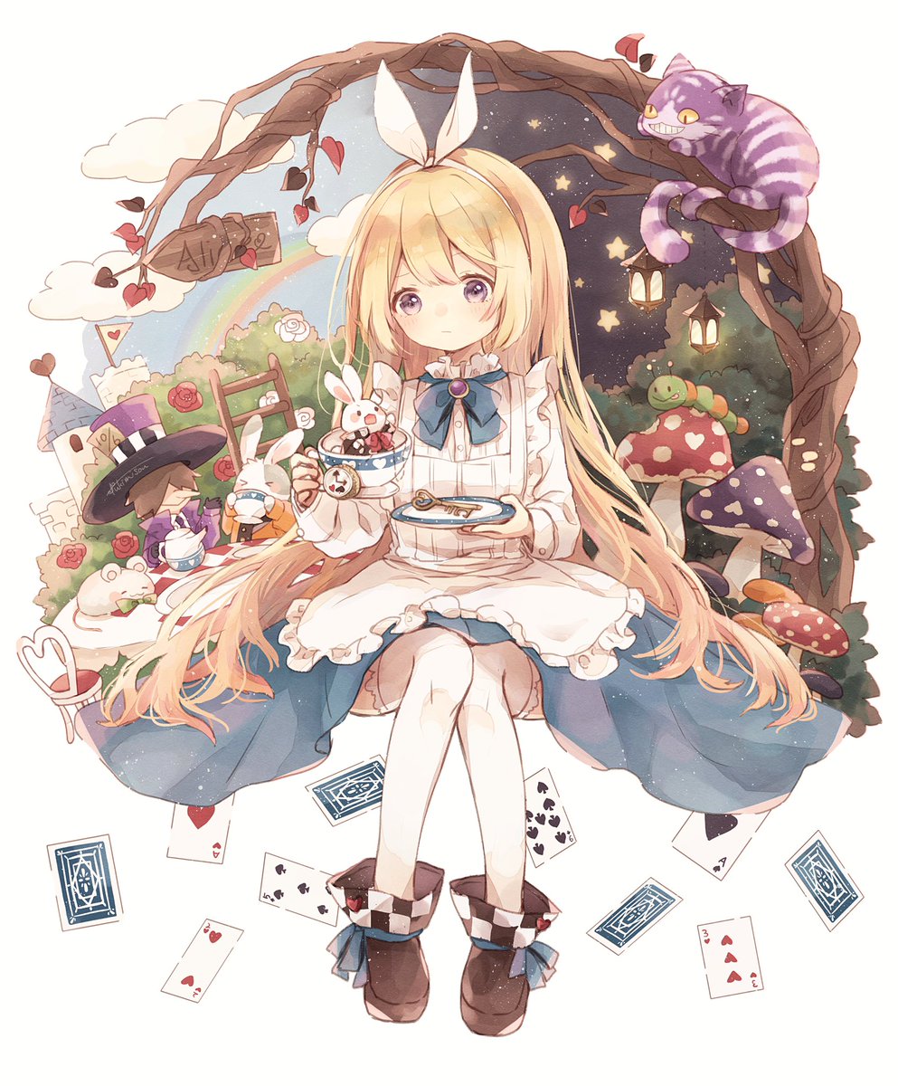 ご依頼いただいて描きました 2頭身ミニキャラもかわいい 茶髪の女の子と 月見草 ご依頼受付中のイラスト ご依頼いただいて描きました 2頭身ミニキャラもかわいい 茶髪の女の子と 月見草 ご依頼受付中のイラスト