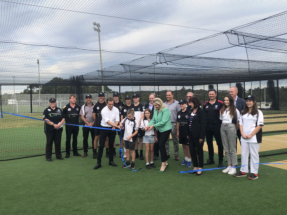 coxy_tim's tweet photo. It was great to Officially Open the Charlestown Cricket Training Facility.This 13 lane dual synthetic&amp; turf complex will benefit the whole LakeMacquarie region!Thank you to Federal Govt @OOSNSW , @lakemac , @CricketNSW , @Leenanes ,MaceBuilding,Greg Mail,@IvanSpyrdz, @SharynBeck2 https://t.co/dzPHlEIjkO