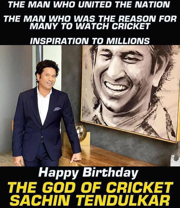 Happy Birthday, Sachin Tendulkar    