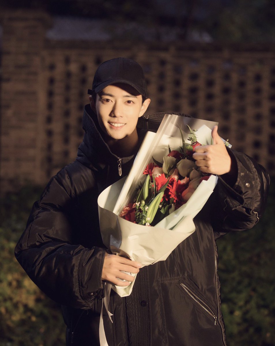 xiao zhan with flowers through the years ♡