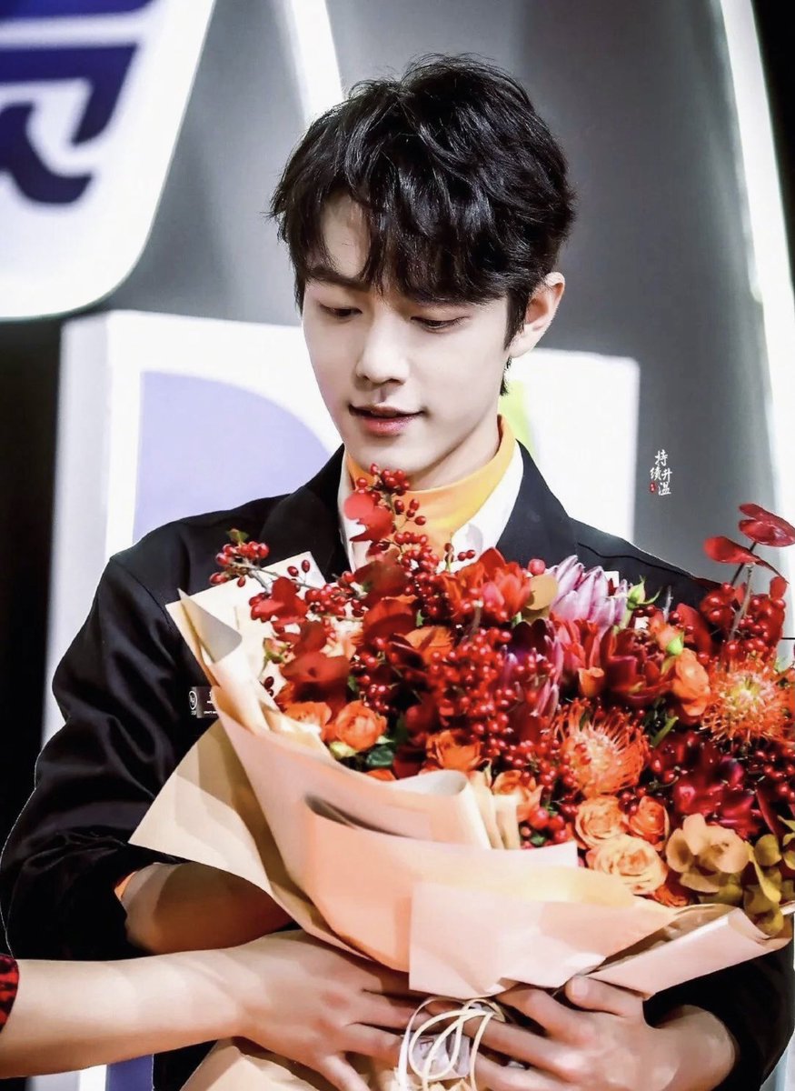 xiao zhan with flowers through the years ♡