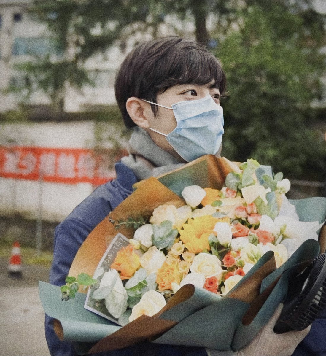 xiao zhan with flowers through the years ♡