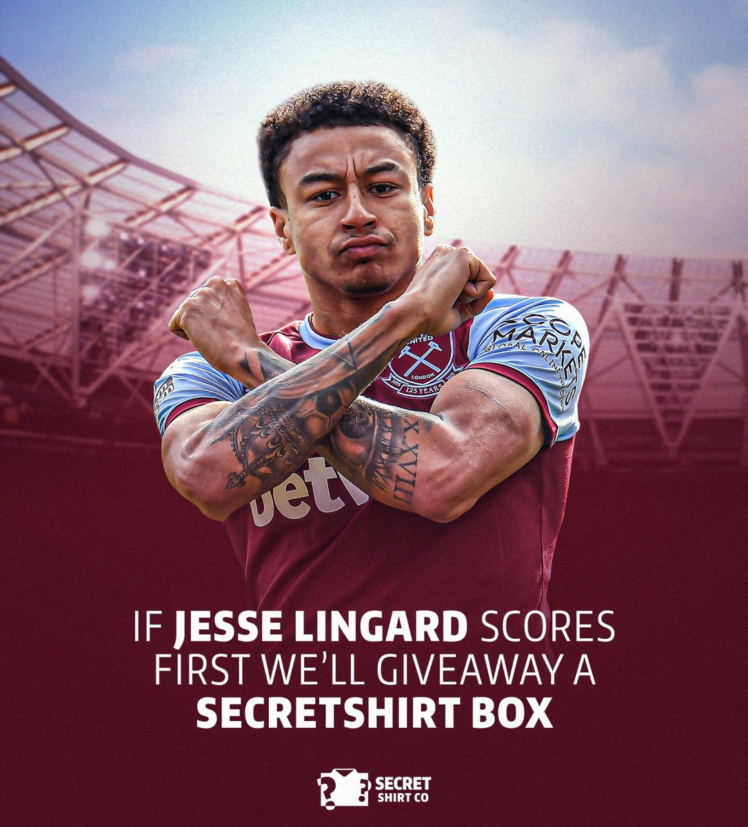secretshirtco's tweet image. If Jesse Lingard scores first vs Chelsea, we’ll giveaway a SecretShirt.co box. 

To enter: 

🔃 Retweet this tweet
🤝 Follow us.

Good luck! 📦