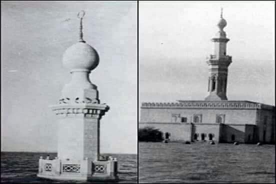 fahal770's tweet photo. مسجد حلفا القديمة قبل وبعد إغراق المدينة،، بمياه السد العالي جنوب مصر 💔 https://t.co/cPVhIfQQHO