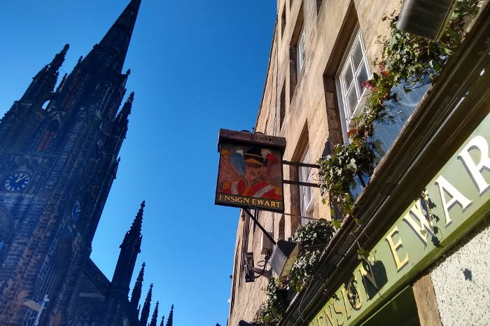 As a postscript, most people will know Ewart's name, not only for his heroic at Waterloo, but for the famed pub, on the Royal Mile, Edinburgh named in his honour, a good spot for a refreshment, but do walk up the hill to visit the museums & see Ewart's Eagle in the Castle 