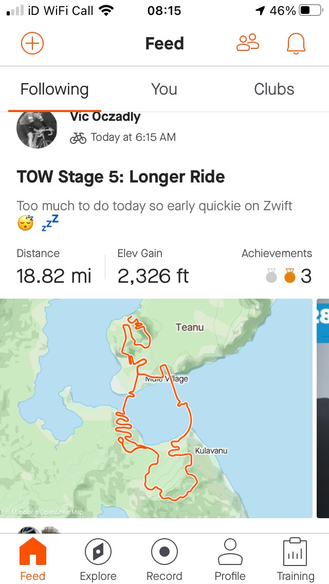 OczadlyVic's tweet photo. Too much to do today so early start to get a quick @GoZwift session in and add to @DearneTeamPE #movetheearthchallenge https://t.co/LvszhNFypv