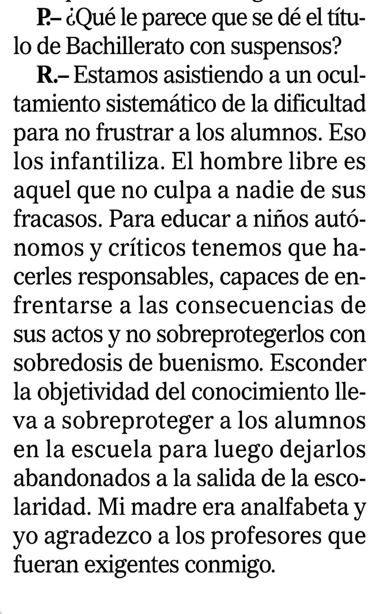 cayetanaAT's tweet photo. Esta magnífica definición de ⁦@GregorioLuri⁩, hoy en ⁦@elmundoes⁩:

“El hombre libre ese aquel que no culpa a nadie de su fracasos”. https://t.co/2K07jhjtmU