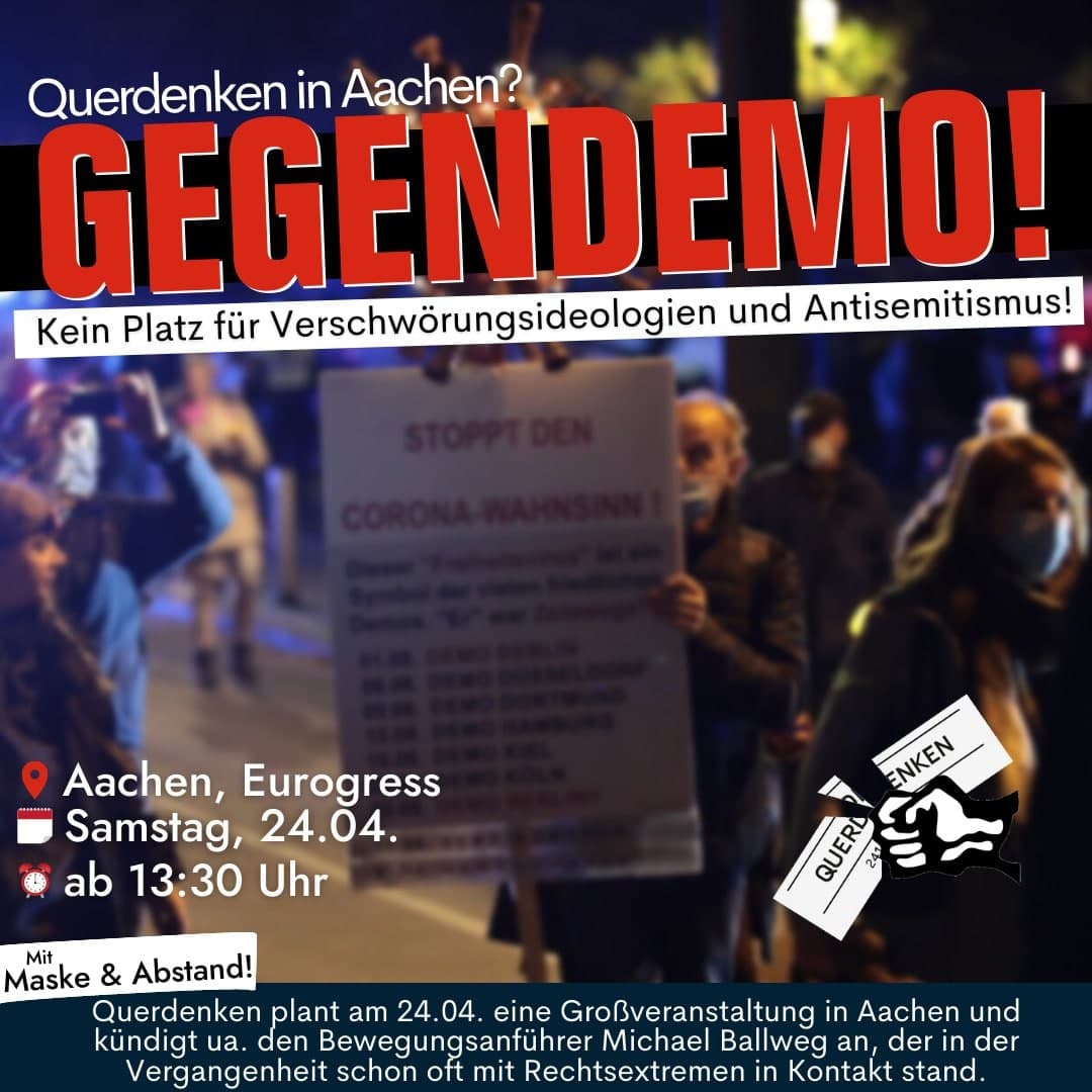 Baghi161's tweet photo. Kommt dazu 💪
#Eurogress
#GegenQuerdenken #Aachen #solidarischdurchdieKrise #ac2404 https://t.co/6BEhn37BH6