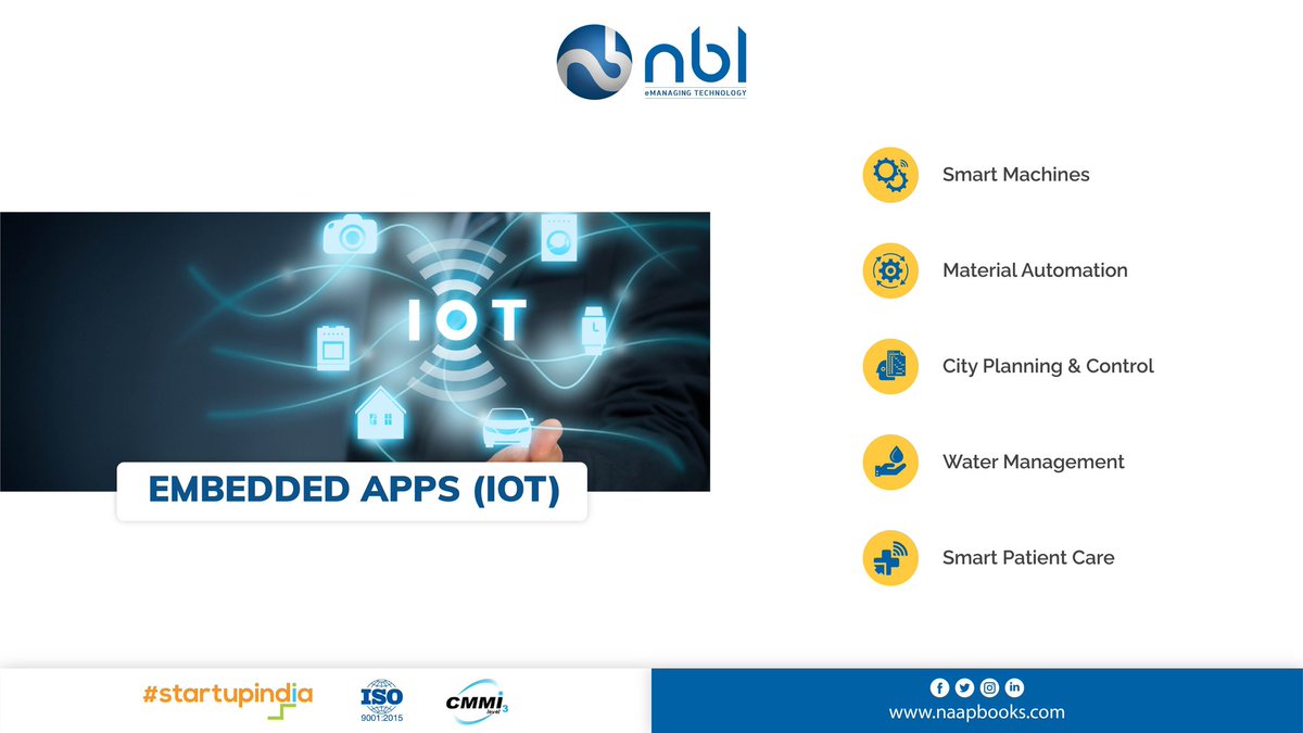 naapbooks's tweet image. We are extremely interested in making the physical entities connected with each other and the virtual world.

Visit us on:- naapbooks.com

#EmbeddedApp #IOT #Blockchain  #Automation #SmartMachines #InformationTechnology #StartupIndia