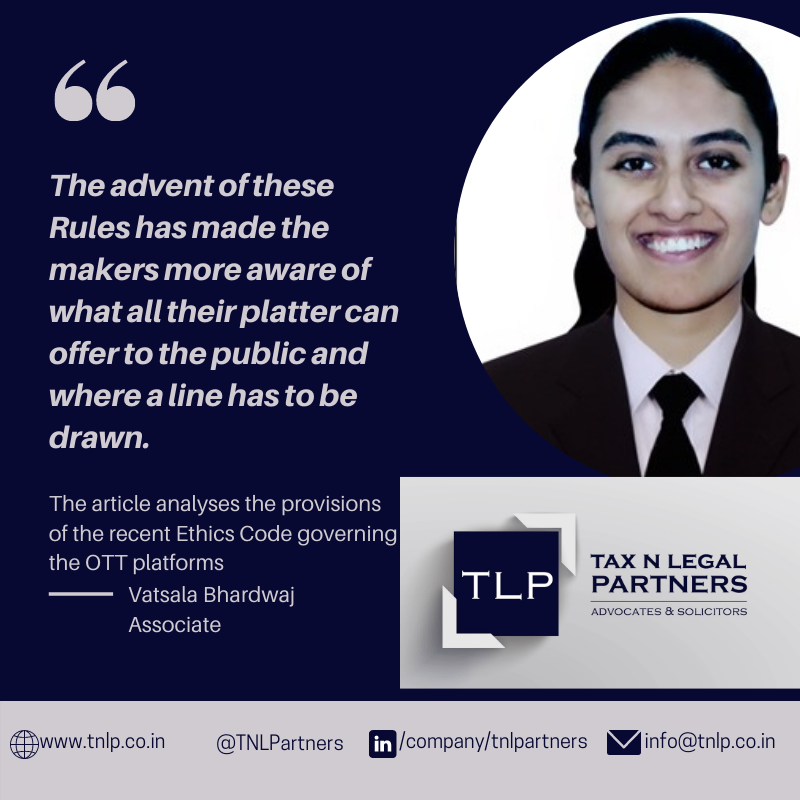 TNLPartners's tweet photo. In our latest update, Vatsala Bhardwaj discusses the recently introduced Intermediary Guidelines and their impact on digital platforms.  

https://t.co/dJQfhq5QpB   

#ottplatforms #digitalmedia #intermediaries #informationtechnology https://t.co/gi19L6NP4g