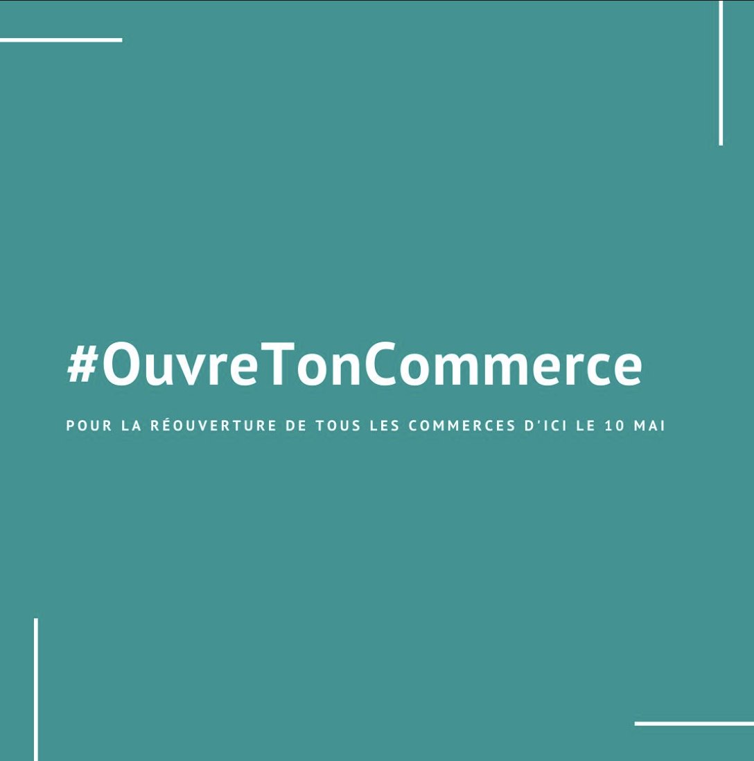CollectifTPMV's tweet photo. #OuvretonCommerce : un appel à la survie des commerçants !! Nos vitrines sont aussi essentielles pour communiquer auprès de nos clients ! Non à leur réglementation absurde en cette période de crise économique. https://t.co/vq2Q3WNj05
