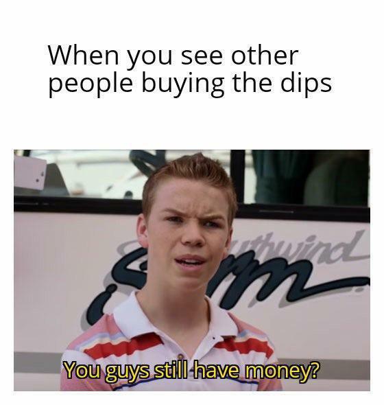 yes_myron's tweet photo. #cryptomemes #cryptocurrencymemes #btc #ethMe after I blew my paycheck to immediately buy at the top >_< https://t.co/cdR72Ag8z9
