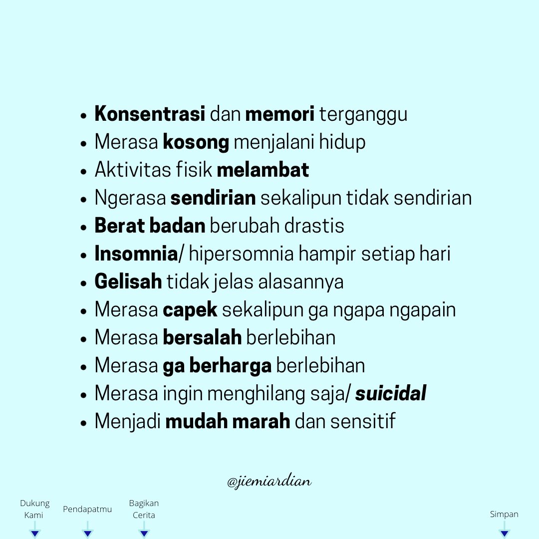 Depresi itu bukan sekadar merasa sedih dan murung