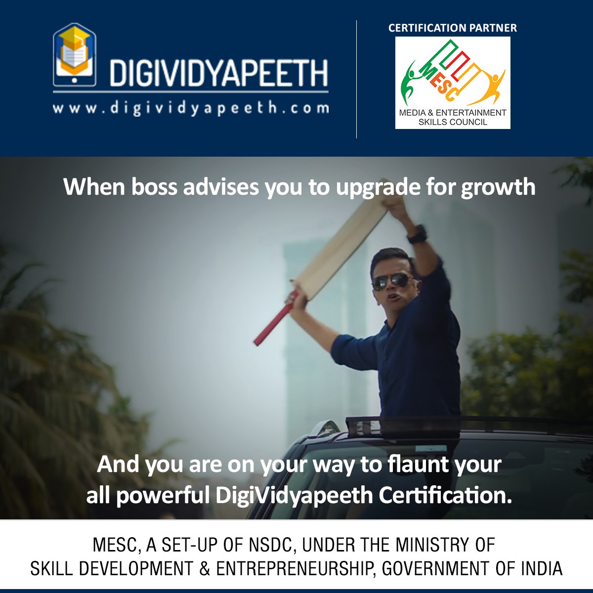 DigiVidyapeeth's tweet photo. DigiVidyapeeth's new-age skills help you to go far in your career in these difficult times. UpSkill and kill it like the Boss.

Sign up today: https://t.co/zs20BL4Qy9

#DigiVidyapeeth #GovtAgencyCertified #JobReady #NSDC #upskill #skillindia #SkillOfTheFuture #digitalmedia #skill https://t.co/Q5rm0lvAj0