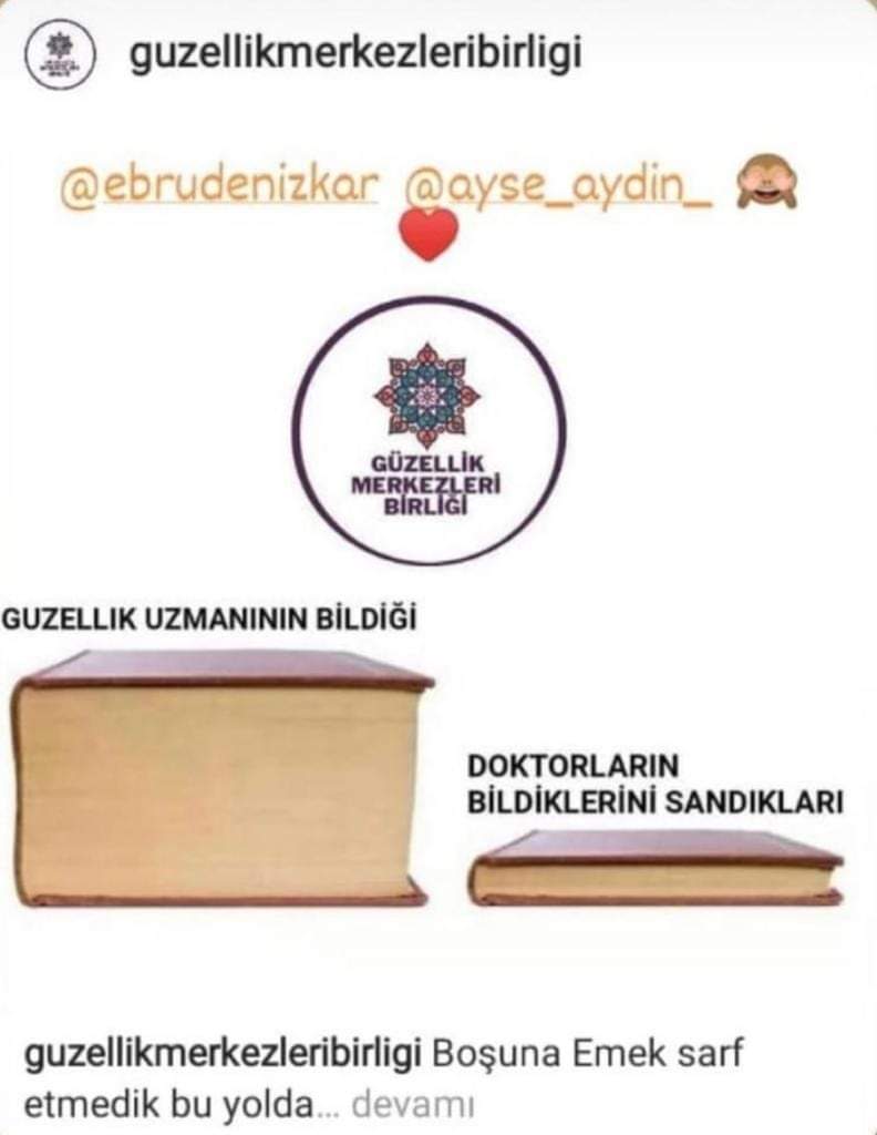 m83eken2's tweet photo. Sayın bakanım @drfahrettinkoca bu tarz zırvalara en iyi cevabı vereceğinizden eminiz.. Meslek onurumuz güzellik salonlarına düşmemeli... https://t.co/lYcOHRSfdF