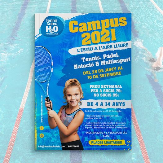 👉 Tennis, pàdel, natació i multiesport⁣
📅 28 de juny a 10 de setembre⁣
🧒 De 4 a 14 anys⁣
⁣
🍽️ Opció menjador setmanal⁣
⁣
✒️️ Inscripcions a recepció⁣
🔊 PLACES LIMITADES!⁣

#Aramesquemai #TufasH2O #H2OSalou