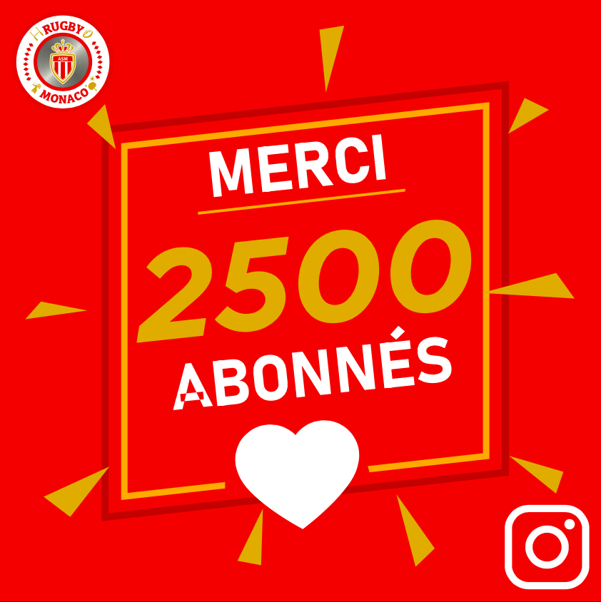 ASMonacoRugby's tweet photo. Notre compte Instagram vient de dépasser les 2500 abonnés !! ❤️🤍 #DagheMunegu
La #TeamTwitter est-elle capable de rattraper la #TeamInsta ? 🇲🇨🏉 https://t.co/SCcCvGSZaA