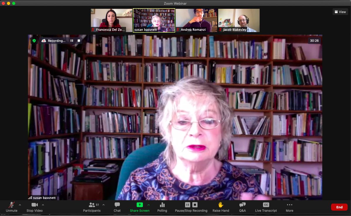 Prof Susan Bassnett (@UofGArts <a href="/warwickuni/">University of Warwick</a>) is talking about the importance of studying translations, and her keynote lecture is chaired by Jacob Blakesley (<a href="/LeedsUniAHC/">Arts, Humanities and Cultures, University of Leeds</a>). <a href="/LeedsAHRI/">LAHRI</a> <a href="/UniversityLeeds/">University of Leeds</a>  #tptlf21 #TranslationStudies