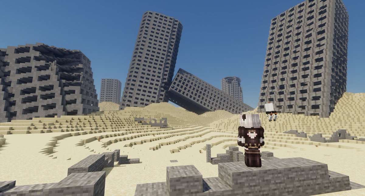マイクラで砂に埋もれた都市を作りました Minecraft Minecraft建築コミュ マイクラで砂に埋もれた都市を作りました Minecraft Minecraft建築コミュ