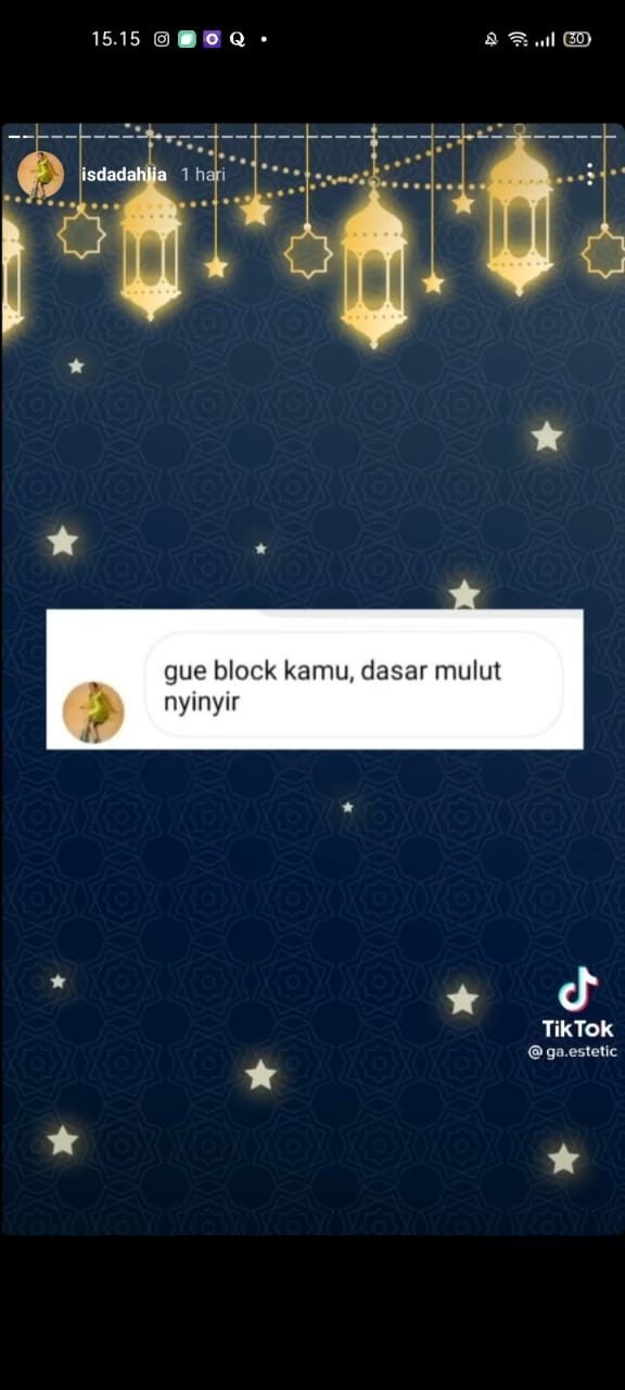 Isi DM yang diedit seolah-olah itu adalah balasan dari Iis Dahlia. 