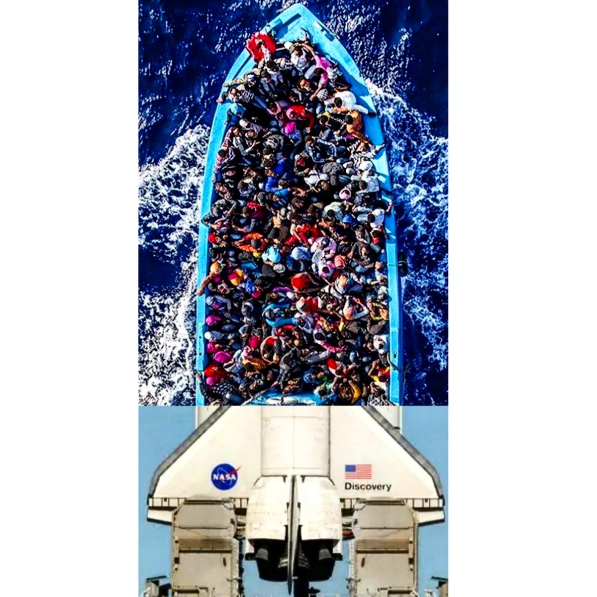 jeronimoart's tweet image. Everyone has their own priority...

#collage #collageart #collagework #paperart #contemporaryart #contemporaryartist #spacereality #SpaceX #NASA #migrants #RefugeesWelcome #Refugees