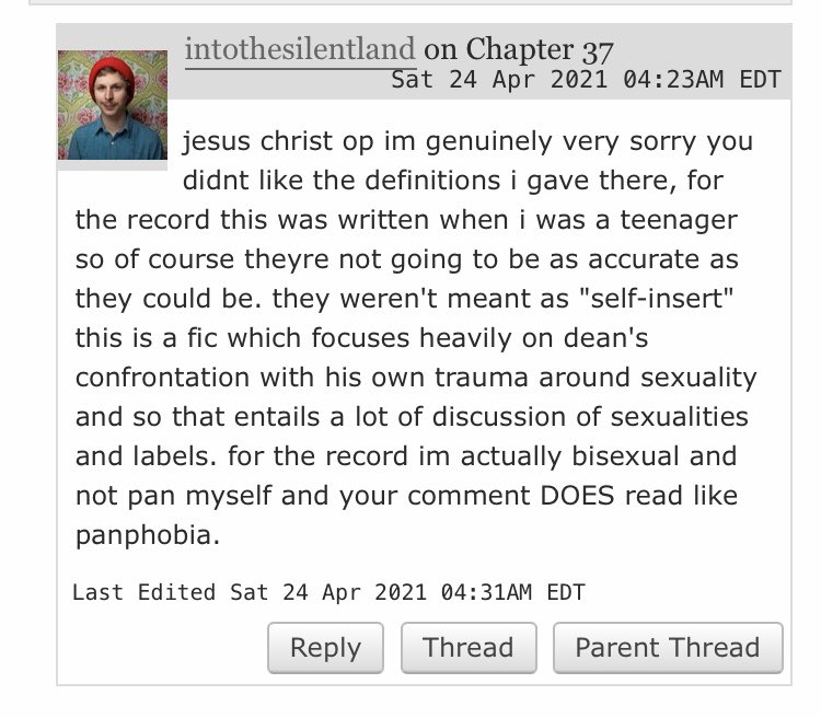 this was my reply. anyway thanks for commenting anonymously so now you won’t have to have a conversation about this or see my reply and will start telling all your friends that the BISEXUAL author of to build a home is biohobic.