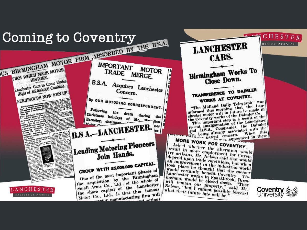 #Archive30 @ARASCot Day 24 #MiniMilestones - We make sure that we mark our historic Lanchester related milestones like the 90th anniversary of Lanchester cars moving production from Birmingham and 'Coming to Coventry' in 1931