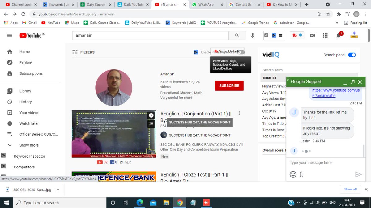 Amar Sir (@amarkumarsingh3) on Twitter photo Hi <a href="/TeamYouTube/">TeamYouTube</a>
<a href="/YouTubeIndia/">YouTube India</a>
My Channel Named "Amar Sir" has been deleted just after completing the process of Converting Channel to a Brand Account. Channel has 5.13 lakh Subscribers and 2.2 k videos. Below is the Attached Screenshot of my Channel.
Please help to Recover. Hi <a href="/TeamYouTube/">TeamYouTube</a>
<a href="/YouTubeIndia/">YouTube India</a>
My Channel Named "Amar Sir" has been deleted just after completing the process of Converting Channel to a Brand Account. Channel has 5.13 lakh Subscribers and 2.2 k videos. Below is the Attached Screenshot of my Channel.
Please help to Recover.