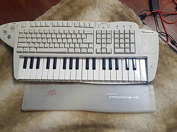 they made a couple of those and they always came with a little keyguard for the musical keys but I choose to believe no one used those and the keyboards were always active as a pipe organ synth