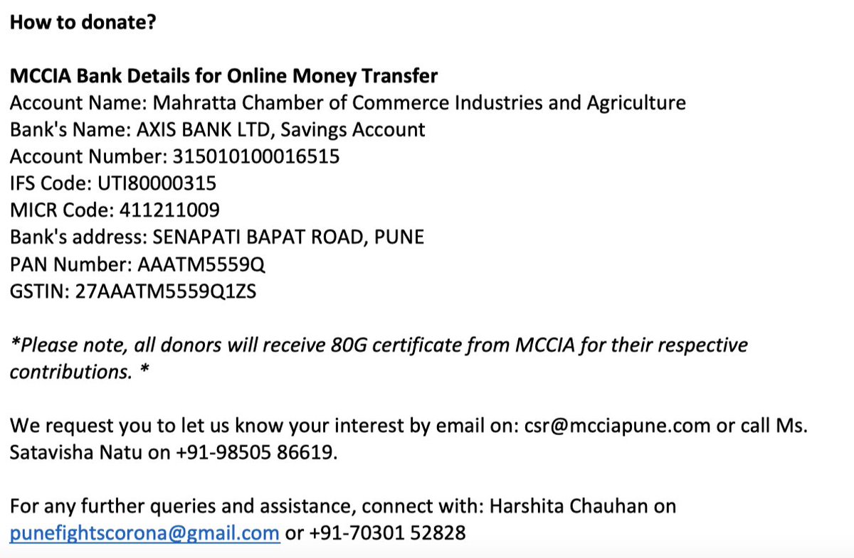 Please donate towards this & share widely #IndiaFightsCorona This entire initiative has been driven by  @sudhirmehtapune and ably supported a bunch of folks!  @aparanjape  @c_aashish  @SidShirole  @cIndraneel  @RahulBajoria_  @vikramsathaye  @MulaMutha