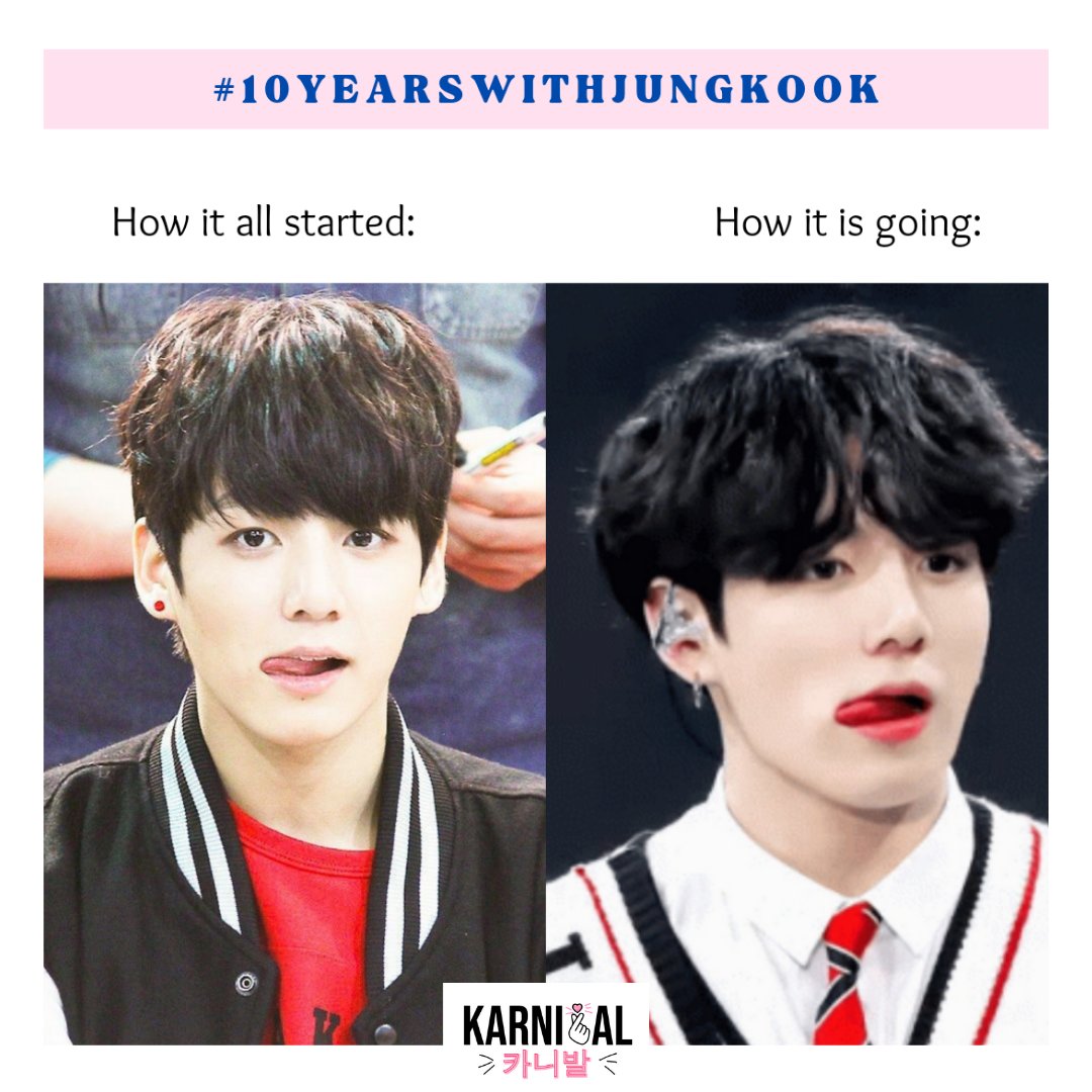 lovekarnival's tweet photo. "I've said it so many times, Jungkook is great at everything" - RM.
Jungkook is such an adorable maknae to his loving hyungs. We are proud of how he has evolved over the years.💜💯
#10yearswithJungkook #JUNGKOOK #JUNGKOOKOurPride #BigHit #Jproject #JUNGKOOKcute https://t.co/vTQmhUDc6W