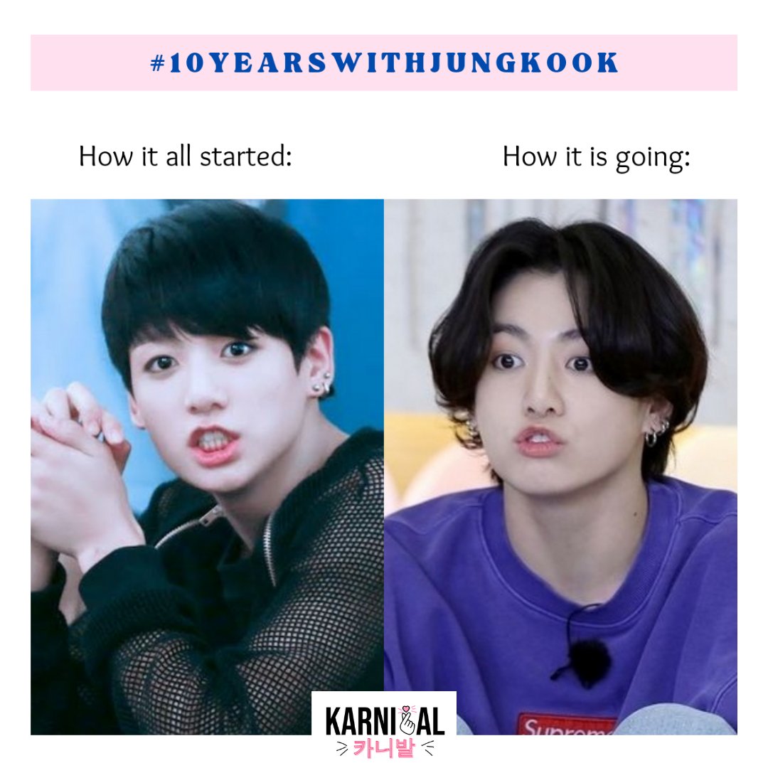 lovekarnival's tweet photo. "I've said it so many times, Jungkook is great at everything" - RM.
Jungkook is such an adorable maknae to his loving hyungs. We are proud of how he has evolved over the years.💜💯
#10yearswithJungkook #JUNGKOOK #JUNGKOOKOurPride #BigHit #Jproject #JUNGKOOKcute https://t.co/vTQmhUDc6W