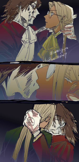 @tos
アーグラで例のあのシーンを実現した結果
Hellsingより
Alucard &amp; Integra 