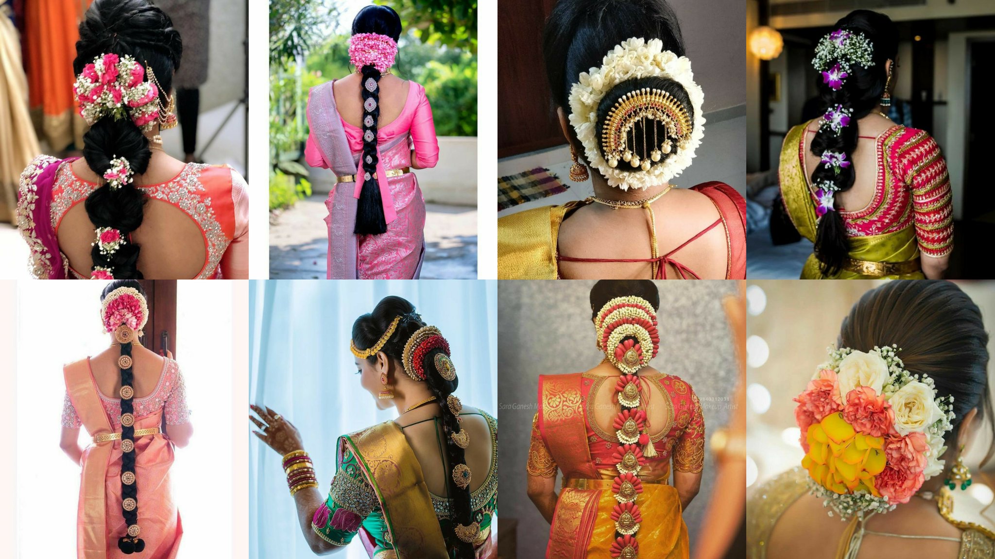 Southindian Bridal hairstyles| #Wedding #bridal #brides - YouTube | Bridal  hair inspiration, Bridal hair decorations, Hair style on saree