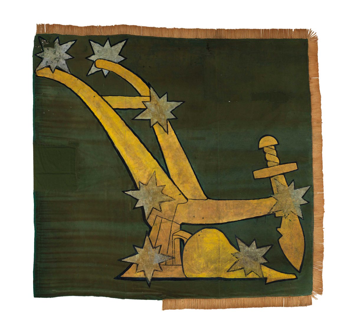 The ICA's flag - the plough as the symbol of a working-class organisation, and the stars - used the same language as the hammer and sickle (workers and peasants) of other contemporary uprisings in peripheral and colonial settings where peasants were a central force.