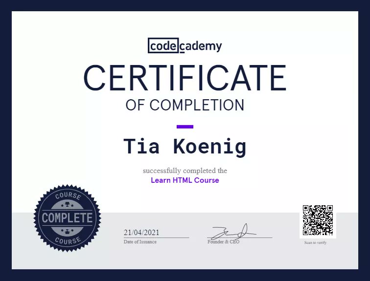 Tia_in_Tech's tweet photo. Having a blast on @Codecademy!
Starting the journey to my future in the tech space and loving every minute of it!
HTML &amp; The Command Line completed so far! 
Now starting on CSS! 
Can't wait to start at @CoderAcademy_au Brisbane in August!
#WomenWhoCode #womenintech #codecademy https://t.co/CdHTLe2cDp
