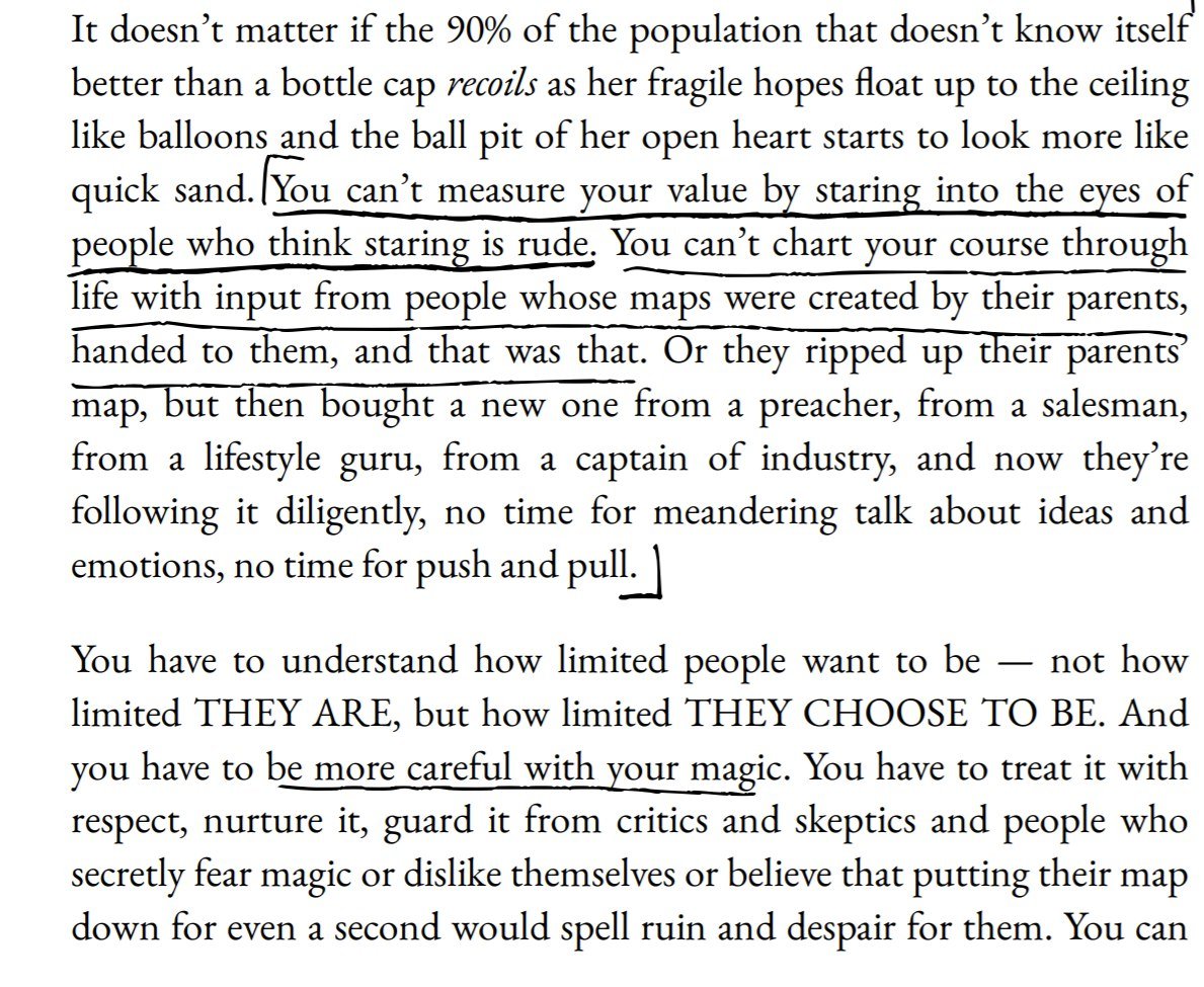 I read this loveliest article today, but I want to interrogate one but of it, because I see these unquestioned assumption a lot.Is charting your own course better than following a map from your parents?For me I think not, and I'll explain why.