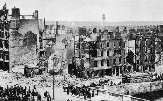 It remains normal here to express horror at the violence of the Rising ... while calling for celebration of Irish participation in the mass slaughter of WWI and forgetting popular shock at the shelling of Dublin city centre. Because violence isn't violence if states do it.